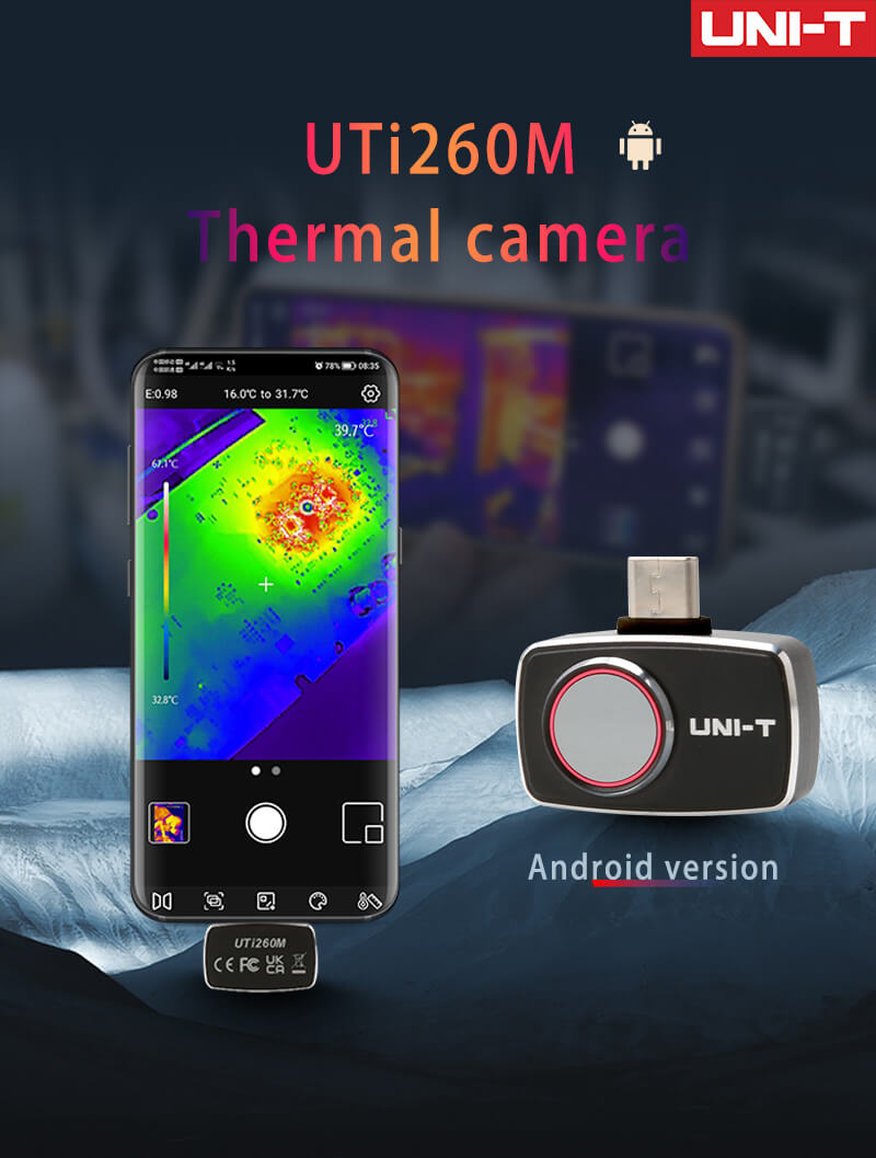 UNI-T UTi260M Mobile Thermal C - Thermal Imaging Camera 256X192 ulasan dan harga